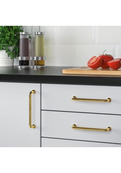 Ikea Bagganäs Kulp, Pirinç Rengi, 143 Mm, 2 Adet