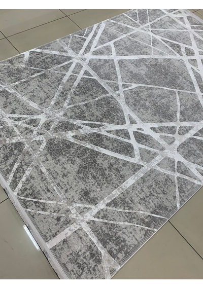 Padişah Halı Evidence 75321 095 Serisi Viskon Akrilik Salon Oturma Yatak Odası Halısı Gri