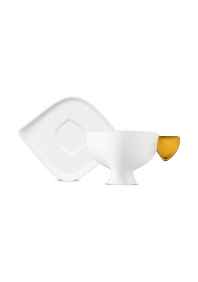 Jumbo Glide 4 Parça 2 Kişilik Kahve Fincan Takımı Gold Gold