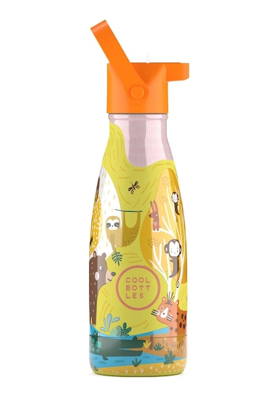 Cool Bottles The Kids Bottle Jungle Park Pipetli Termos Suluk 260 Ml Çok Renkli