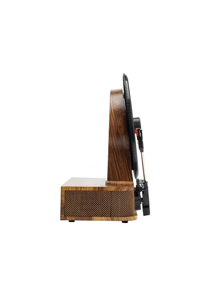 Fomix 208 Dikey Pikap Plak Çalar Hoparlör Ve Bluetooth Kitli Kahverengi 1 Adet