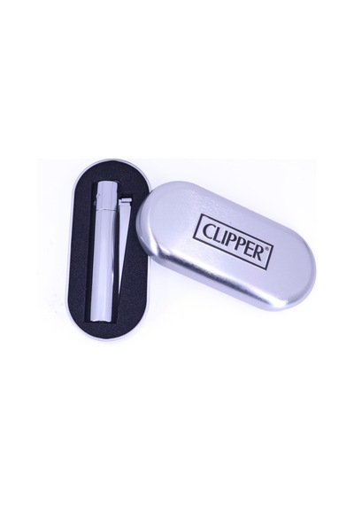 Clipper Özel Kutusunda Metal Çakmak - Parlak Gümüş Polish Silver