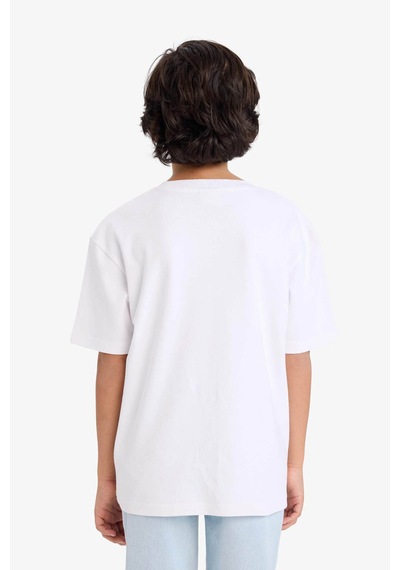 Defacto Erkek Çocuk Oversize Tişört G6486a826smwt34 Beyaz-wt34