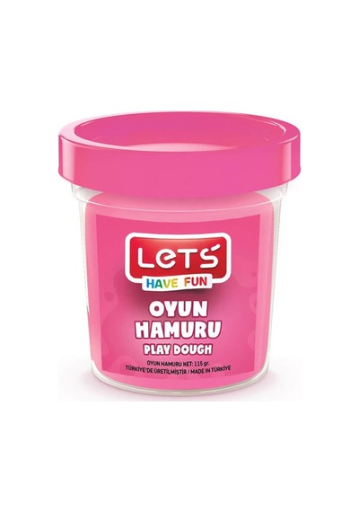 Lets Oyun Hamuru Tek Renk Pembe 110 Gr L8440-7 Çok Renkli