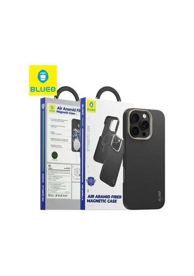 Mr. Gorilla İphone 16 Pro Max Uyumlu Magsafe Destekli Slim Karbon Fiber Tasarım Sert Kılıf Siyah