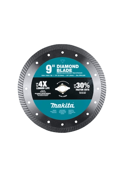 Makita E-02559 9" Elmas Bıçak, Turbo, Genel Amaçlı