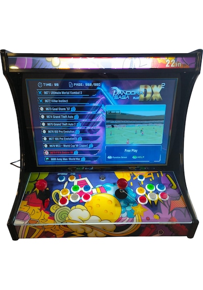 Schitec 4khd 3d Pandora 9800 Arcade Oyunlu Taşınabilir Pandora Masaüstü Kabinli 22inç i Makinası