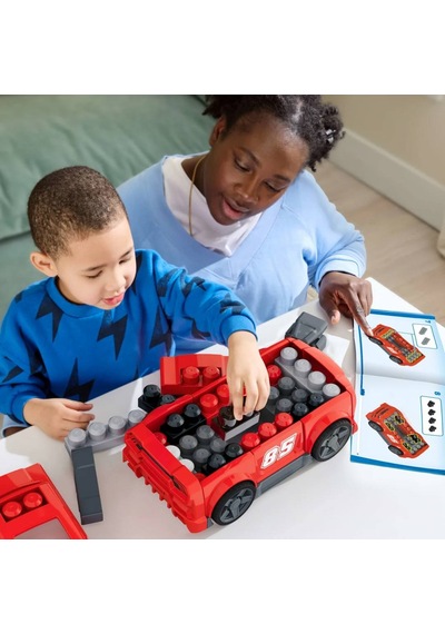 Mega Bloks 3'ü 1 Arada Yarış Arabası Yapım Seti 26 Parça