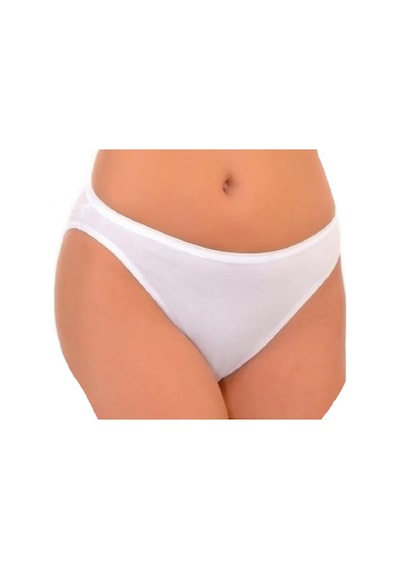 3 Adet İmer Kadın Modal Bikini Slip Külot 125 Beyaz