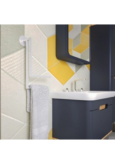Lotus Wall Banyo Havluluğu, Havluluk Duvara Monte Beyaz