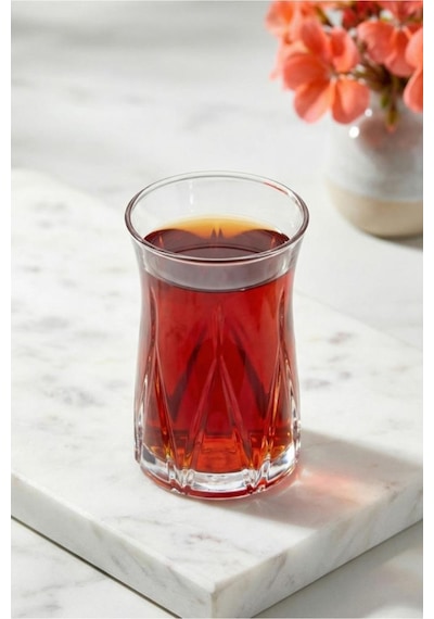 Lav Zoey Cam Çay Bardağı 6 Kişilik 165 Ml Şeffaf