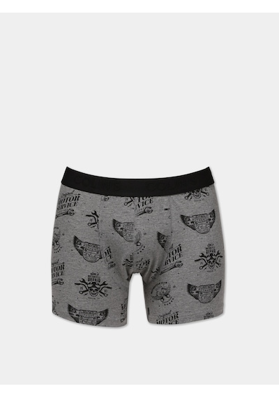 Colin's Colins Modern Fit Baskılı Erkek Gri Boxer Cl1075761 Q1.v2 Mga Gri Melanj