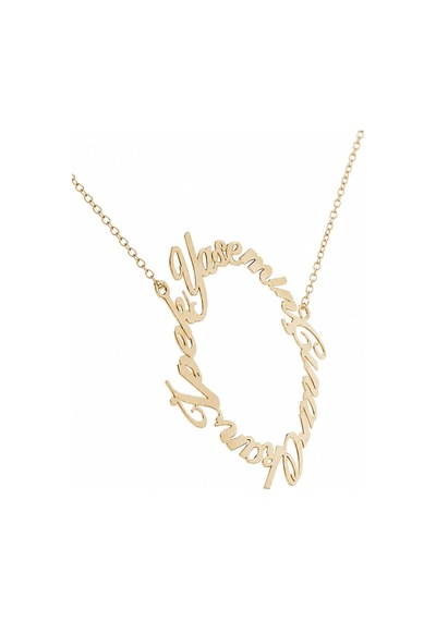 İsim Halka Kolye - Rose Rose Gold