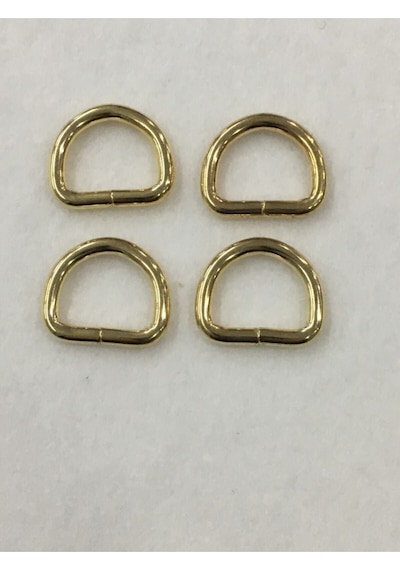 Karantuhafiye Çanta Halkası D Demir 2,5 Cm 4 Lü Set Gold Gold Çok Renkli