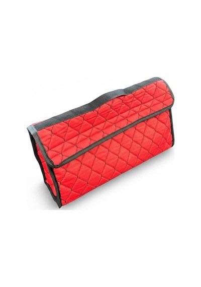 Eryatex Oto Bagaj Organizeri, Kırmızı, Deri Kumaş, Katlanabilir, Dikdörtgen, 50x25x15 Cm, Araç İçi Düzenleyici Çanta