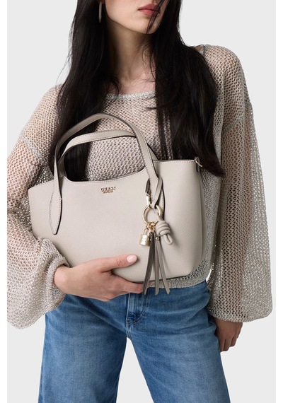 Guess Melody Logolu Çıkarılabilir Askılı Çanta Hwbg9735060 Kadın Çanta Hwbg97 35060 Lta Bej