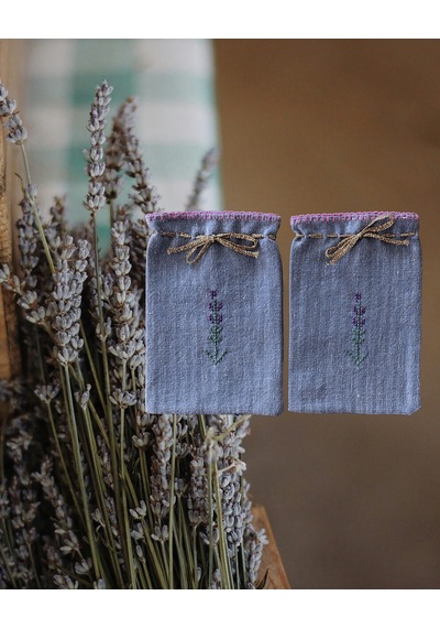 El Dokuma Lavanta Kesesi Koyu Mavi