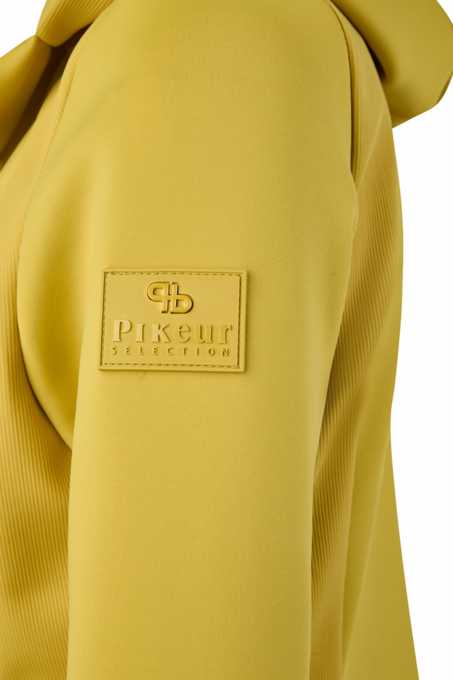 Pikeur Techjersey Jacket 7045 Kapüşonlu Fonksiyonel Spor Kadın Ceket Altın Zeytin