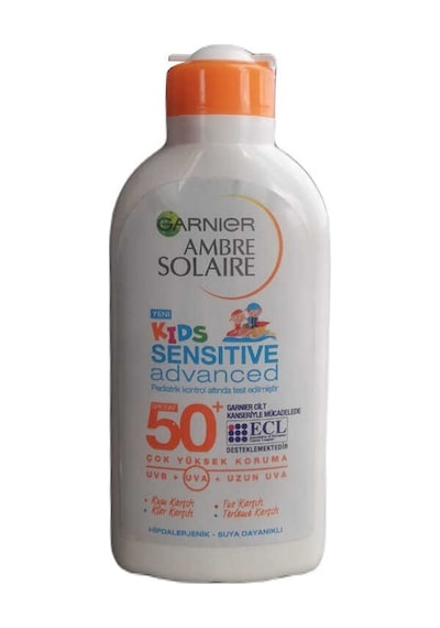 Garnier Ambre Solaire Kids Sensitive Advanced Koruyucu Güneş Kremi SPF50+ 200 ML