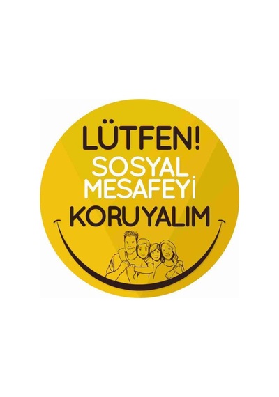 Sosyal Mesafe Sticker C