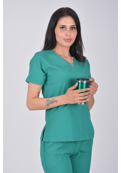 Ameliyathane Yeşili Likralı Jogger Alt Üst Takım