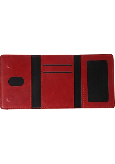Eco Port 2824362 Joko Tema Magsafe Deri Kartlık - Kırmızı Çok Renkli