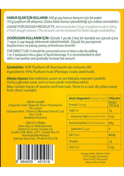 Karnıyarık Otu Tohum Lifi 5 10 G