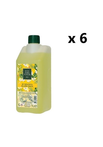 Eyüp Sabri Tuncer 80 Derece Limon Kolonyası Bidon 1 L x 6