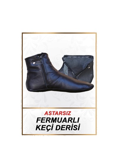 Mest Kışlık Mest Keçi Derisi Fermuarlı Astarsız Mest 37 Numara