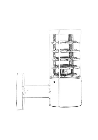 Avonnı Bap-68155-bby Gri Elektrostatik Toz Boyalı Dış Mekan Aydınlatma, E27, Aluminyum, Polikarbon Cam, 24cm Sku: Smgstkad75be725b