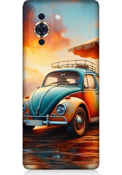 Huaweı Nova 10 Se Uyumlu Retro Vosvosun Renkleri Desenli Silikon Kılıf Çok Renkli