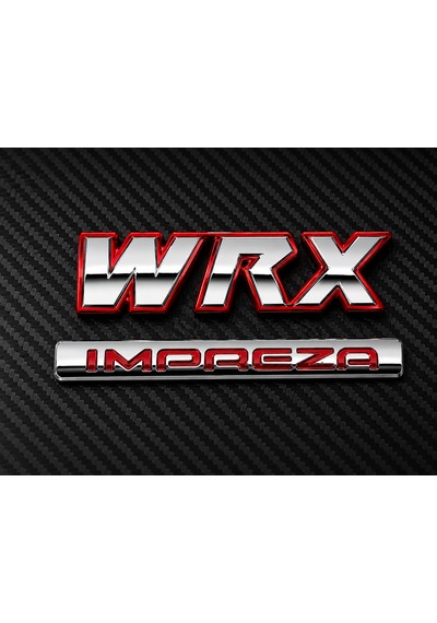 Subaru Wrx Impreza Bagaj Amblem Seti Sportif Krom Tasarım 0