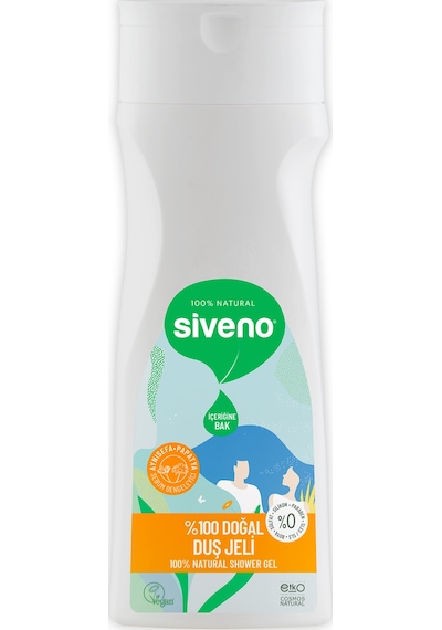 Siveno %100 Doğal Duş Jeli Sebum Dengeleyici Aynısefa Papatya Yeşilçay Vegan 300 ML