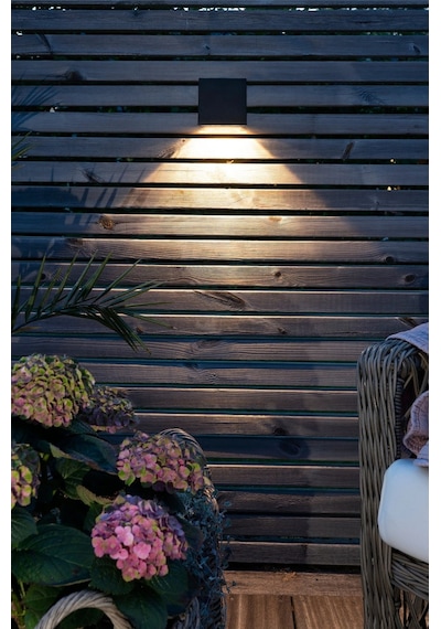 Jotex Wally Solar Duvar Lambası 2'li Set Ip65, 10x10 Cm, Dış Mekan Led Aydınlatma Bahçe Set Üstü Aydınlatma