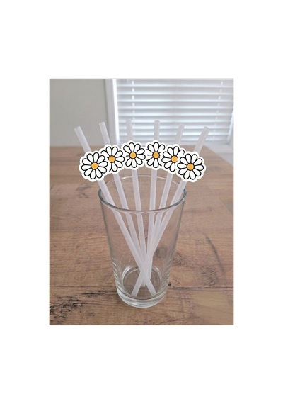Papatya 12 Li Cupcake Kürdan Süsü 12 Li Pipet Seti Sarı