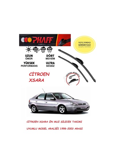 Citroen Xsara Silecek Takımı 2003 Model Araca Özel Aparat