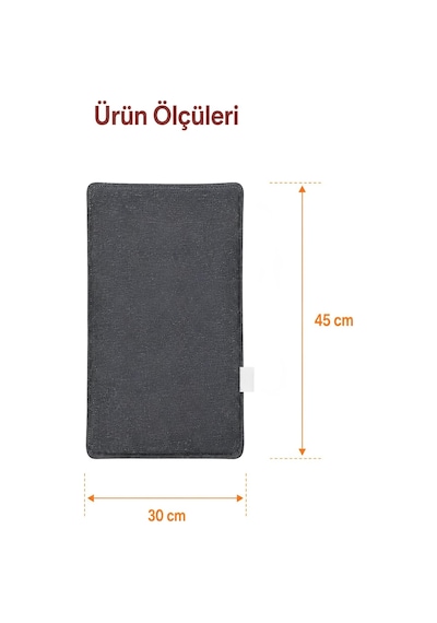 Omak Elektrikli Minder Isıtıcı Dijital Kumandalı Ofis Büro Bahçe Ev Koltuk Sandalye El Ayak Isıtma Minderi 5 Kademeli 220v 30x45 Cm