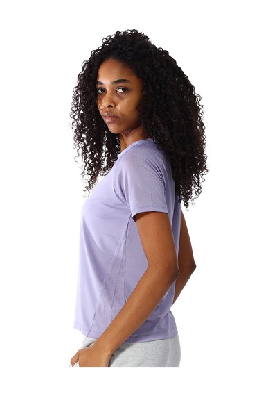 Sportive Mira Kadın Beyaz Mor Antrenman T-shirt 25kk1046-lıl Çok Renkli