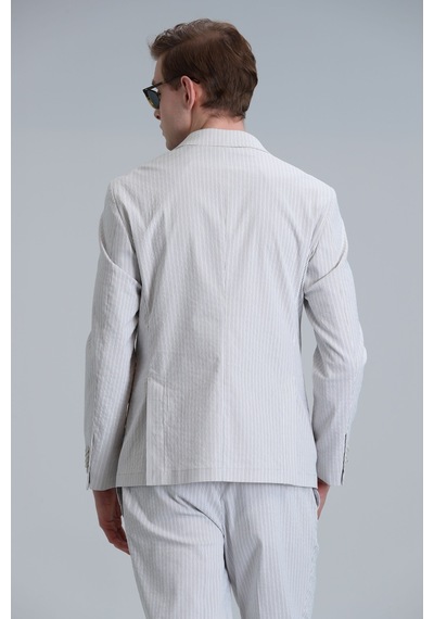 Lufian Cosby Spor Erkek Blazer Ceket Slim Fit Bej Bej 111140161100550 111140161100550 Bej