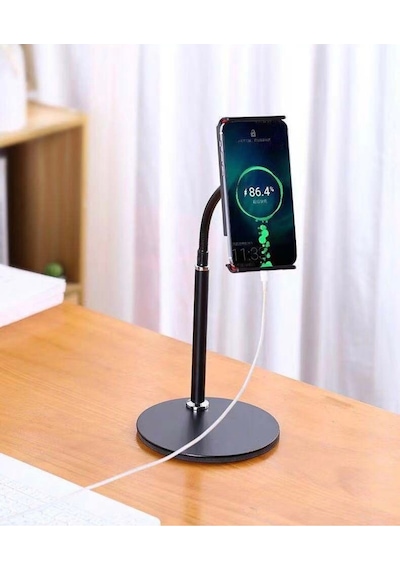 360 Ayarlı Metal Standlı Masa Üstü Tablet Telefon Tutucu Telefon Tablet Standı