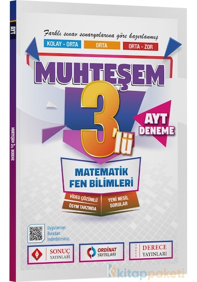 Sonuç Yayınları Ayt Muhteşem 3'Lü Deneme