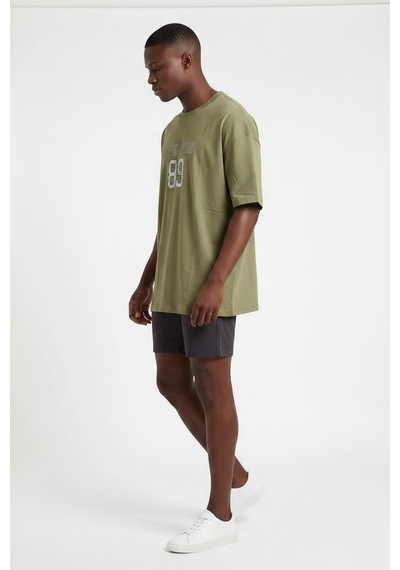 Blow Up Future Gen 89 Haki Oversize Erkek T-shirt 141535 Siyah