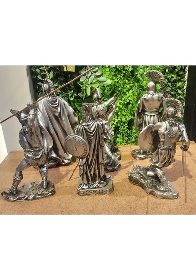6'lı Antik Roma Savaşçılar Lejyoner Biblo Dekoratif Objeler