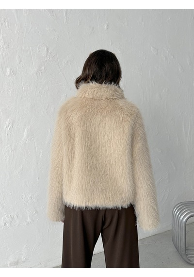 Verymoda Suni Kürk Kadın Mont- F1820 Taş