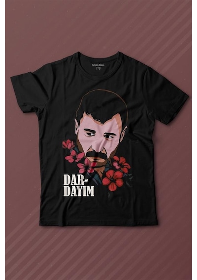 Kendim Seçtim Azer Bülbül Dardayım Arabesk Baskılı Tişört Çocuk T-shirt 001