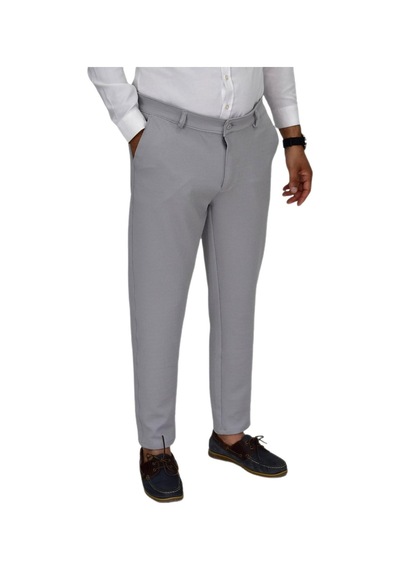 Erkek Likralı Petek Dokuma Kumaş Pantolon Regular Fitt Bgl-st04491 Gri