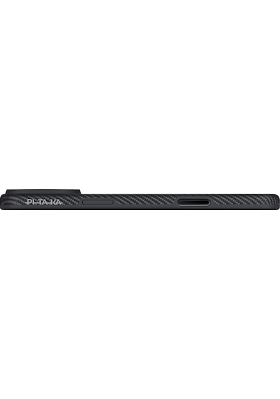 Apple Uyumlu iPhone 17 Pro Kılıf M-safe Şarjlı Aramid Fiber Pitaka Military-grade Classic Seri Kapak Siyah Siyah