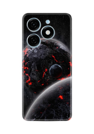 Tecno Spark Go 2024 Kılıf Desenli Silikon Platinium Series Dark World 1867