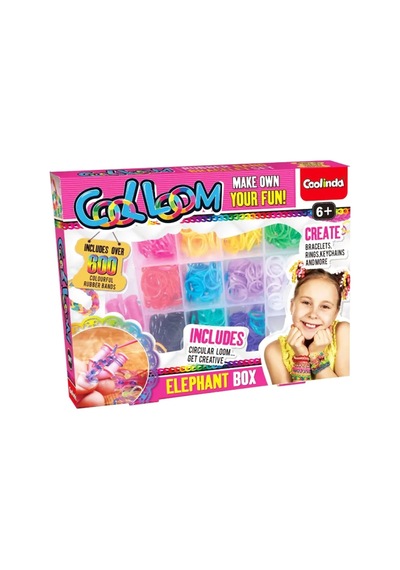 Renklerin Dansı: Kendi Bilekliğini Tasarla Cool Loom Elephant Box