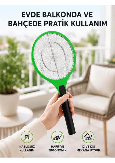 Pil İle Çalışan Elektronik Sinek Öldürücü - Çocuk Ve Evcil Hayvan Dostu Tasarım